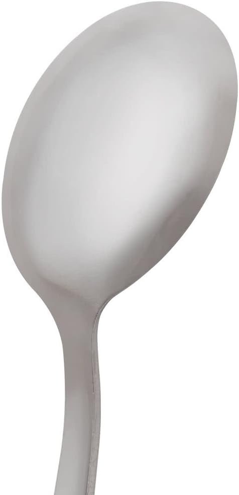 Grosseto – Juego de 36 cucharas de caldo de peso pesado, 6 pulgadas, 18 cucharas de sopa redondas de acero inoxidable para restaurantecatering,