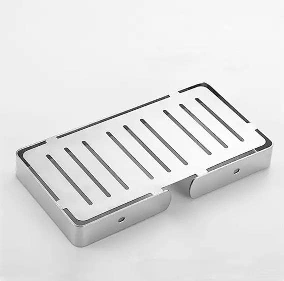 THEODORE Jaboneras de acero inoxidable, soporte para jabón de barra autoadhesivo, jabonera autodrenante para barra de jabón, soporte para jabón para