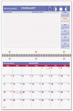 At a Glance PM170-28 At-a-glance Monthly Wirebound Calendar – Monthly – 11 X 8.5 – January Till December – 1 Month Per 1 Pages – Paper – White