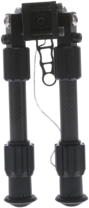 TRUGLO Tac Pod Carbon Pro – Bípode de rifle portátil ajustable ligero y duradero con base pivotante, estilo de montaje y opciones de longitud de