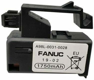 XIAOXX (paquete de 12) A98L-0031-0028 1750mAh 3V Batería PLC de una sola célula para FANUC A02B-0309-K102A98L-0031-0028 CNC Control de máquina 3P