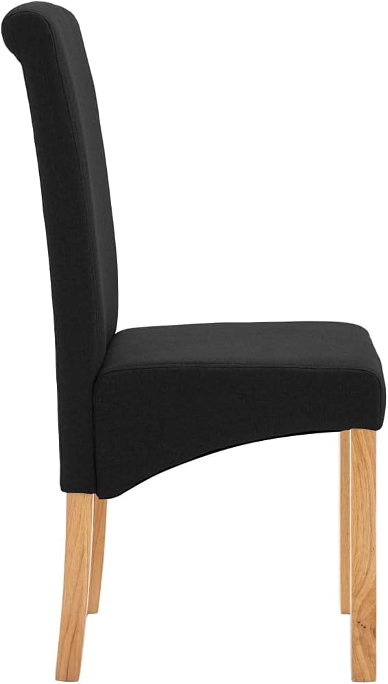Dining Chairs 2 Pcs Black Fabric,Living Room Dining Chairs,Counter Dining Chairs Suitable for Daily Dining Or Special Events Such As Meetings,