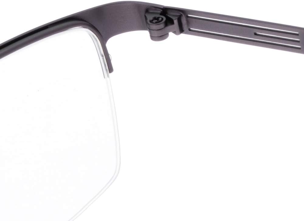 Gafas de lectura grises fotocromáticas +2.25 Fuerza Medio marco Gafas Hombres