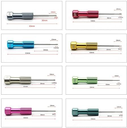 8 unidsset Kit de destornilladores de tornillo de implante herramienta técnica de pilar de plantación con base gris