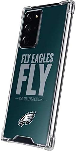 Skinit Funda transparente compatible con Samsung Galaxy Note 20 Ultra 5G, con licencia oficial de la NFL, diseño del lema del equipo Philadelphia