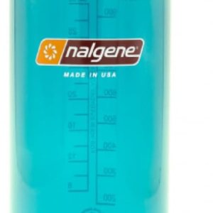 Nalgene Sustain – Botella de agua de Tritan sin BPA hecha con material derivado del 50% de residuos de plástico, 32 onzas, boca ancha, verde azulado Nalgene Sustain – Botella de agua de Tritan sin BPA hecha con material derivado del 50% de residuos de plástico, 32 onzas, boca ancha, verde azulado
