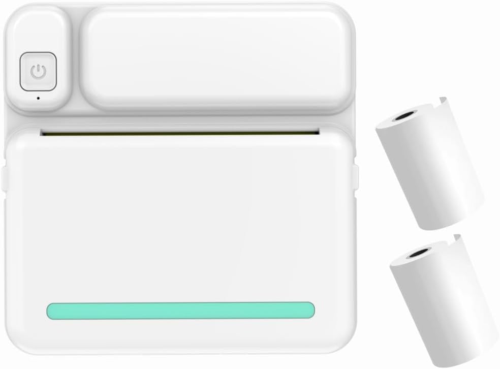 Alert!Mini Printer Pro – Mini impresora adhesiva sin tinta con Bluetooth, tu solución todo en uno para aprender, notas de estudio, diario, diversión