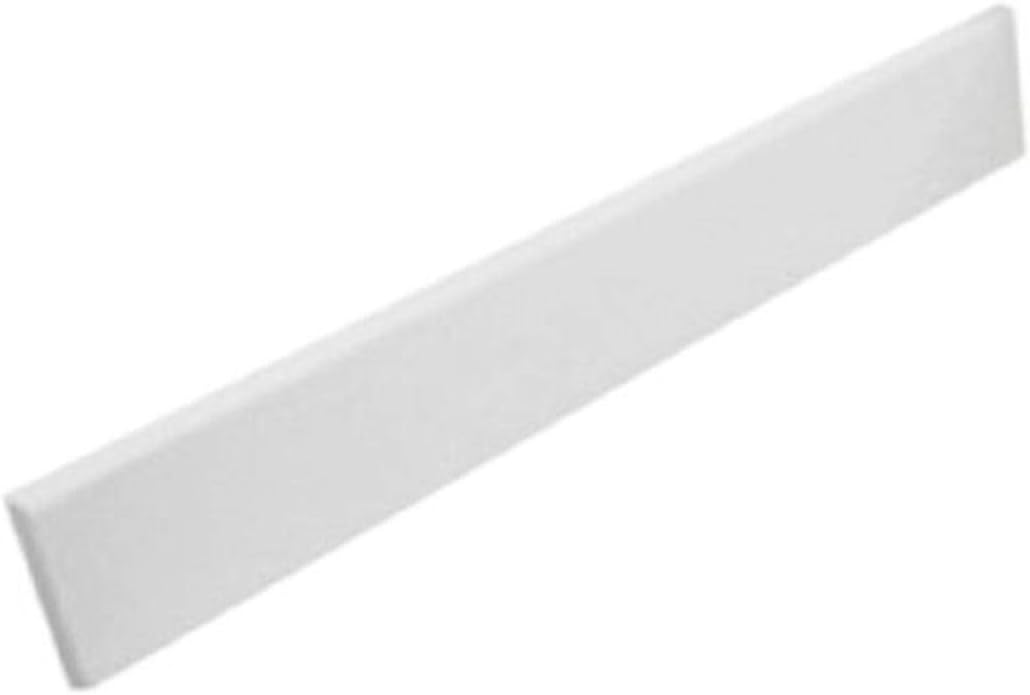 Swanstone VT02103SS.010 EllipseContour Superficie sólida de 1 pieza de salpicadura lateral de tocador, 0.375 pulgadas de largo x 21 pulgadas de alto