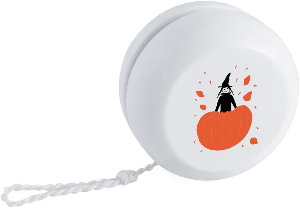 ‘Witch Bursting Out of a Pumpkin ‘ Retro Style Yo-Yo (YY00037146)