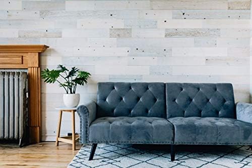 Timberchic Tablas de madera de río reciclada para pared, aplicación fácil, solo pelar y pegar.