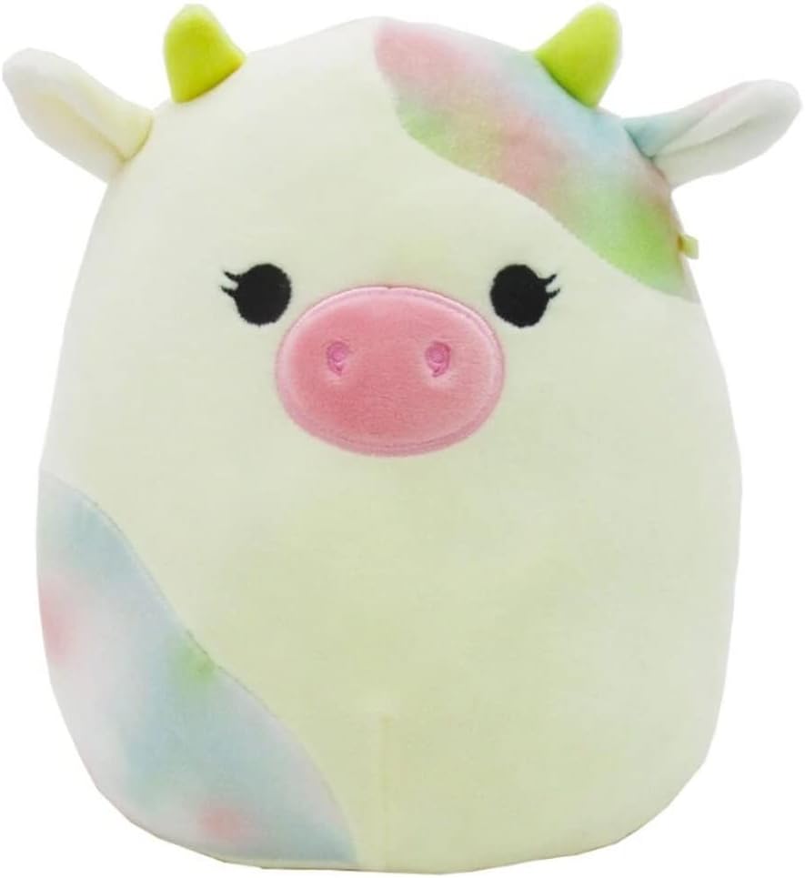 Squishmallow Kellytoy Oficial – Escuadrón de peluche coleccionable de granja de animales suaves y blandos (vaca de la vela chess, 12 pulgadas)
