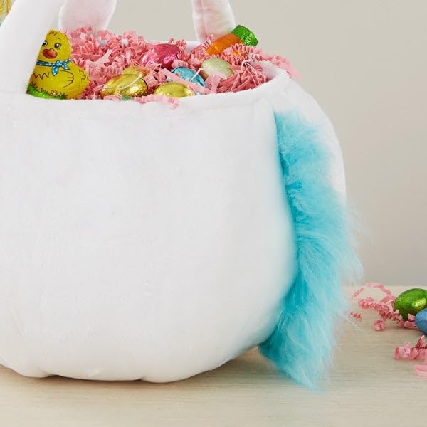 Personalization Universe Bolsa de felpa bordada de unicornio para Halloween, personalizable con cualquier nombre, perfecta para rellenar cestas de