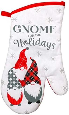 Decoraciones de gnomos – Decoración navideña – Juego de toallas de cocina (5 piezas) Gnomo para las fiestas – Toallas de cocina – Manopla de horno –
