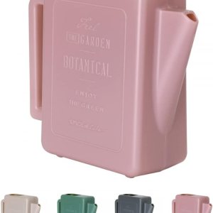 SPICE OF LIFE Regadera pequeña de interior para plantas de casa, rosa, boquilla corta, diseño compacto para un fácil almacenamiento, 1.5 L  50 oz SPICE OF LIFE Regadera pequeña de interior para plantas de casa, rosa, boquilla corta, diseño compacto para un fácil almacenamiento, 1.5 L  50 oz