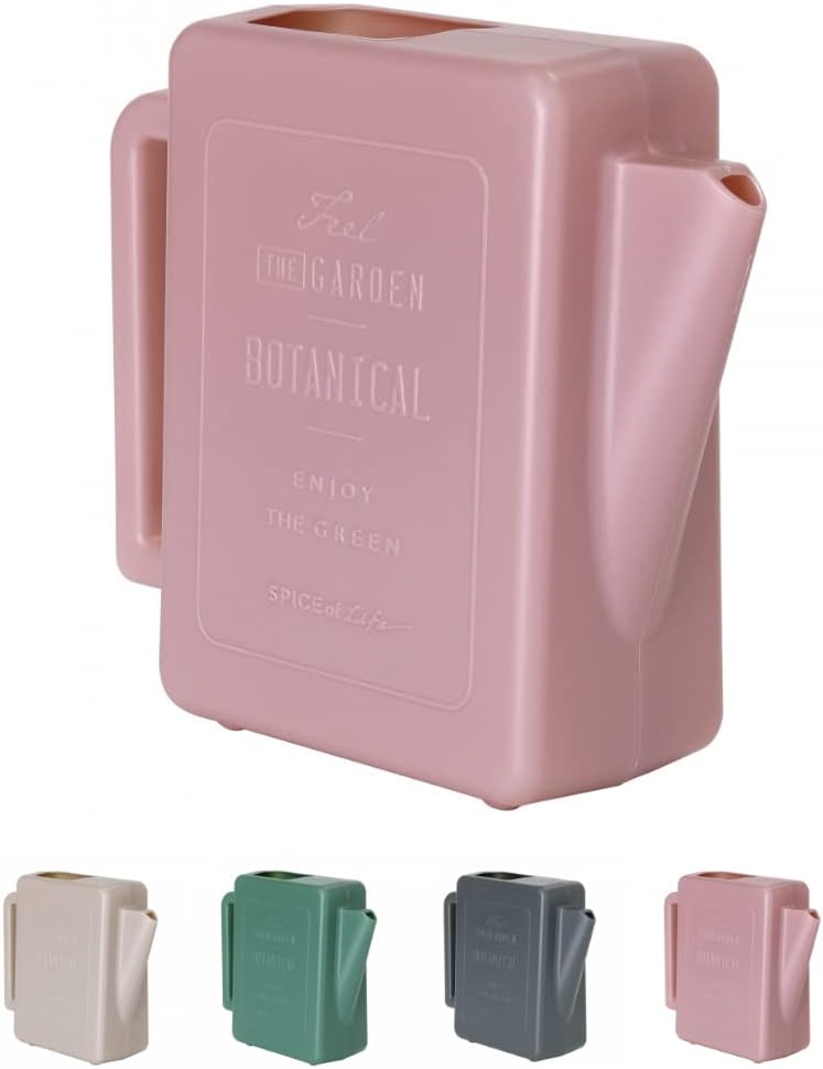 SPICE OF LIFE Regadera pequeña de interior para plantas de casa, rosa, boquilla corta, diseño compacto para un fácil almacenamiento, 1.5 L  50 oz