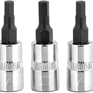 BRAZEN Juego de 3 llaves hexagonales de 0.157 in (unidad de 14 de pulgada, corto) BRAZEN Juego de 3 llaves hexagonales de 0.157 in (unidad de 14 de pulgada, corto)