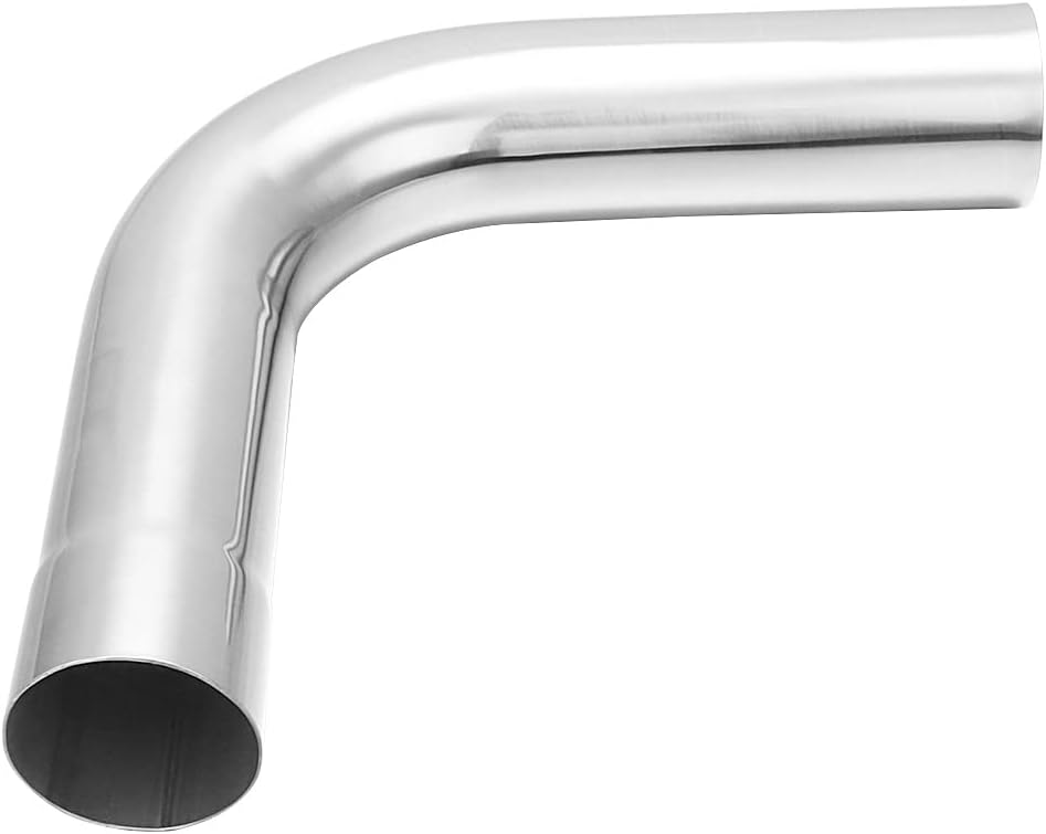 A-KARCK Tubo de escape de 90 grados 2.5 “OD, curva de mandril de tubo de escape de acero inoxidable 304, personaliza tu propio sistema de escape