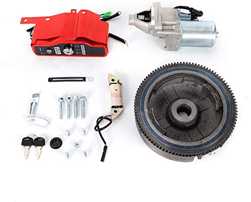 Kit de arranque eléctrico apto para GX340 11HP GX390 13HP Motor de arranque Interruptor de volante de encendido para GX340 GX390 Kit de arranque de