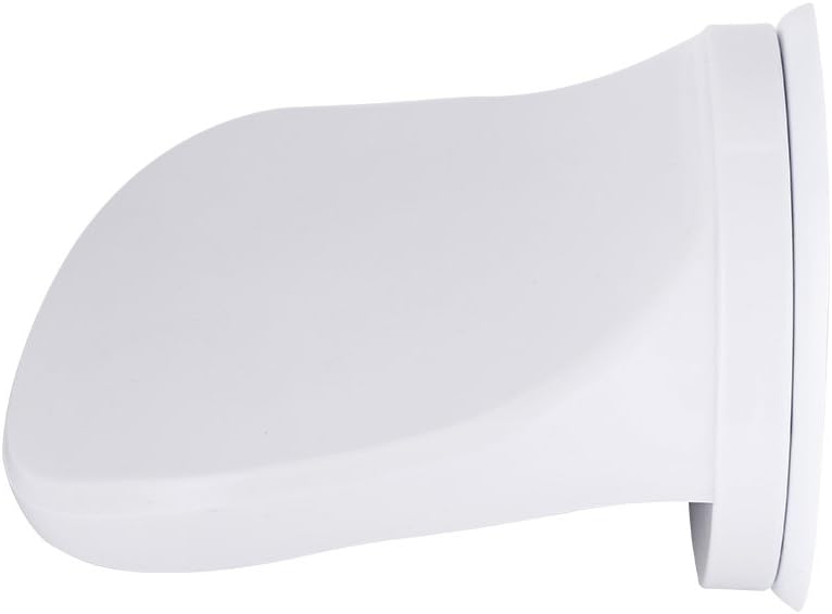 Reposapiés de ducha, soporte de succión para piernas, reposapiés de plástico antideslizante para ducha para el hogar, hotel, baño, color blanco