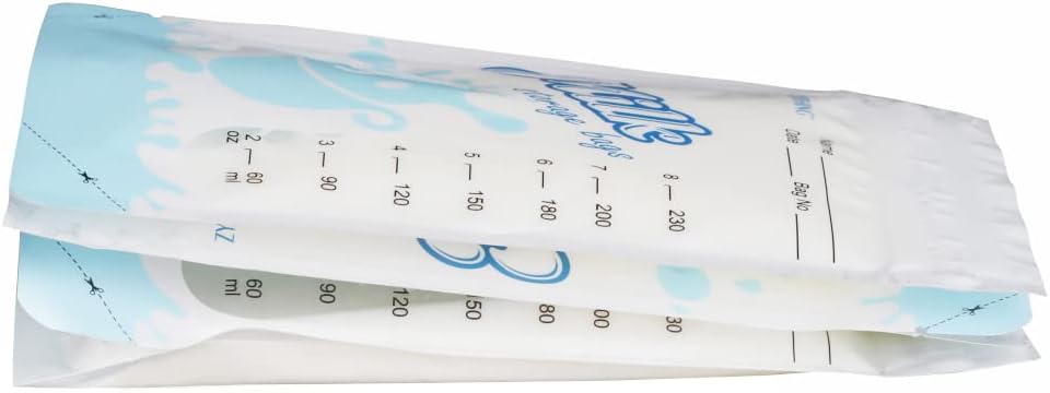 Bolsas de almacenamiento de leche materna, 50 unidades1 paquete, 7-8 onzas, bolsa de alimentos líquidos, bolsas de almacenamiento de leche materna