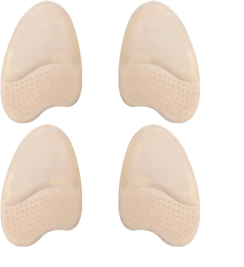 2 pares de almohadillas metatarsianas, cojines de pies para mujer (beige), Beige