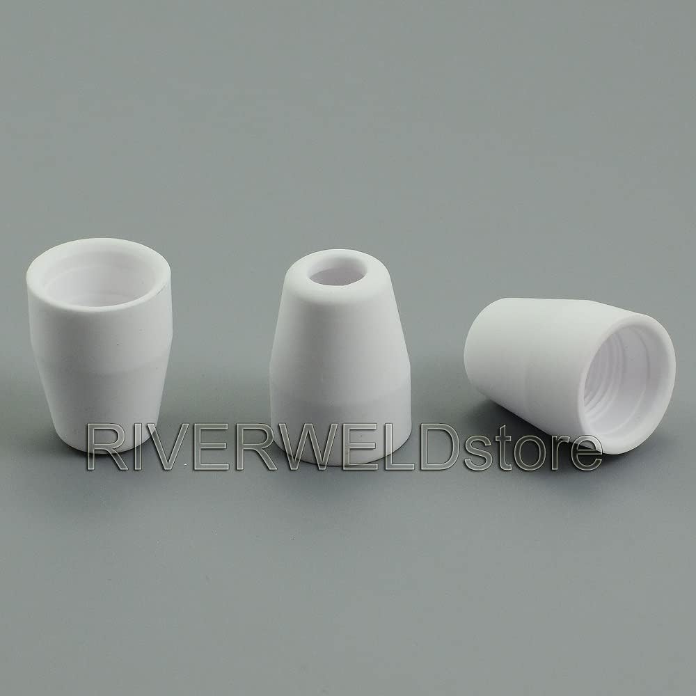 RIVERWELD 60pcs ESAB L-TEC PT-31 JG-40 WSD-LG40 Electrodo de plasma 18205L Consejos Boquilla 18866L Extendido Escudo Sudario Copa 18204 Kit Fit
