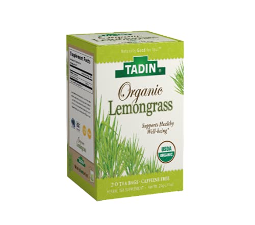 Tadin – Paquete variado de té de hierbas orgánicas, sin cafeína, 20 bolsas de té por caja, paquete de 6 cajas en total, marrón, 20 unidades (paquete
