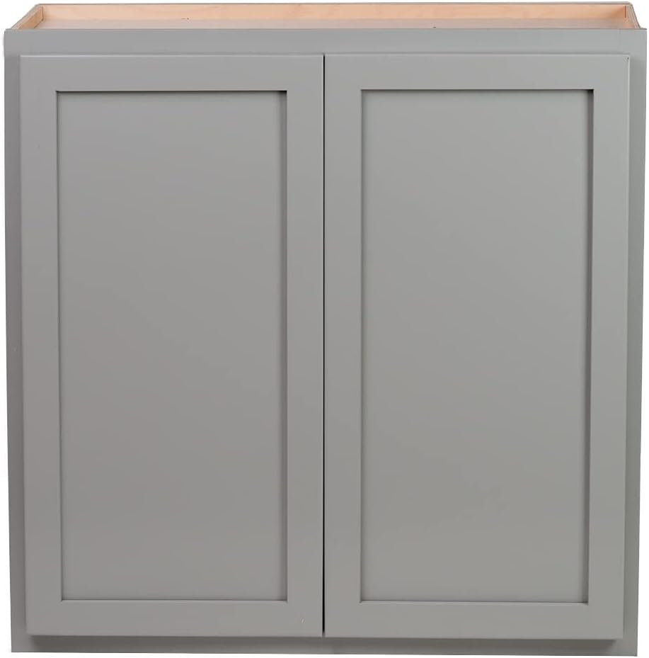 Quicklock RTA – Armarios de cocina de pared de 30 pulgadas de alto (listos para montar), estilo coctelero, 100% madera dura, fabricados en Estados