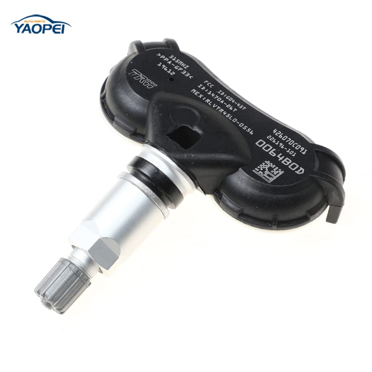 42607-0C091 TPMS Sensor de monitor de presión de neumáticos trasero delantero izquierdo compatible con Toyota Tundra Sequoia 2018 2019
