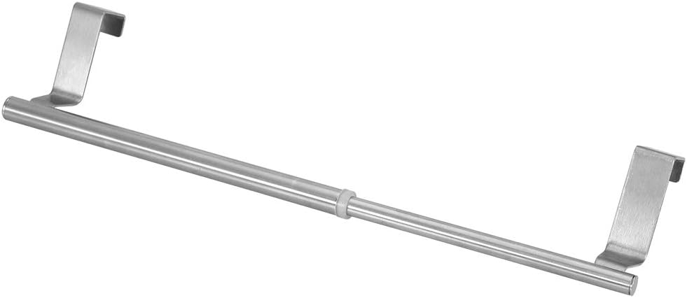 Combort – Toallero retráctil de acero inoxidable para baño, doble y individual, para dormitorio, baño, cocina, sala de estar (para paneles de puerta