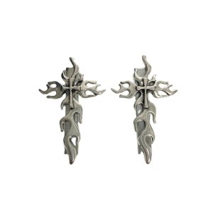 1 par de pinzas de metal retro para el cabello, horquilla cruzada de Halloween con pinzas de pico de pato punk, fabricación de estilos de cabello 1 par de pinzas de metal retro para el cabello, horquilla cruzada de Halloween con pinzas de pico de pato punk, fabricación de estilos de cabello