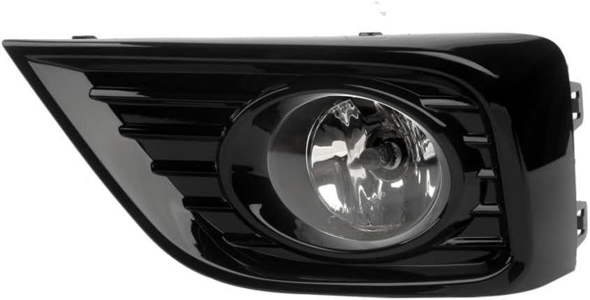 Conjunto de lámpara antiniebla de coche con cubierta para Nissan March Micra 2021 2022 2023, 4300K lámpara antiniebla halógena Blub + cubierta +
