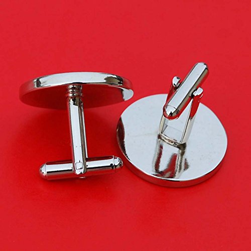 US 1938 Indian Head Buffalo Nickel Coin Silver Plated Cufflinks NEW