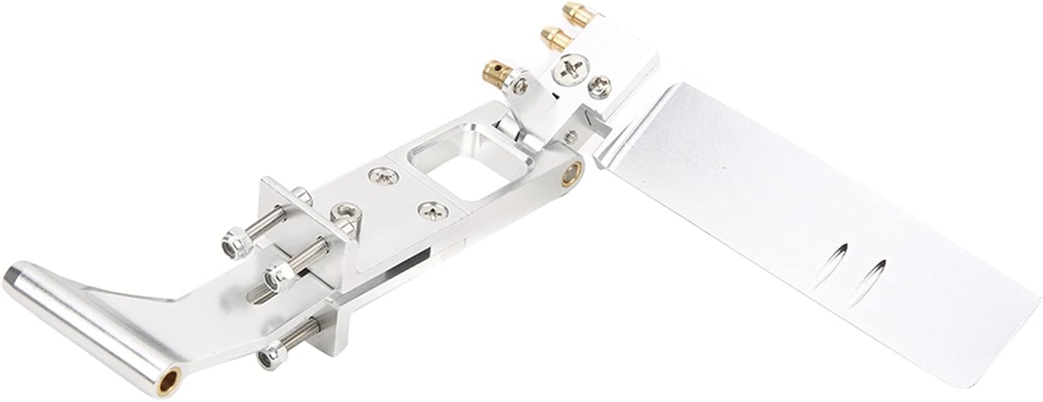 Timón de agua para barco RC, montaje integrado de timón de barco RC de 4.331 in resistente para sistema de eje de 0.2 pulgadas