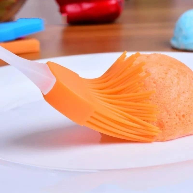 Juego de 2 cepillos de silicona para repostería, 6.5 pies (pequeño) y 8.1 pies (mediano), ideal para aplicar aceite, mantequilla, adobos, untar y