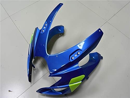 Carenado de plástico azul rojo apto para Suzuki 2006 2007 GSXR 600750 Molde de inyección ABS Carrocería nuevo mercado de accesorios Kit de