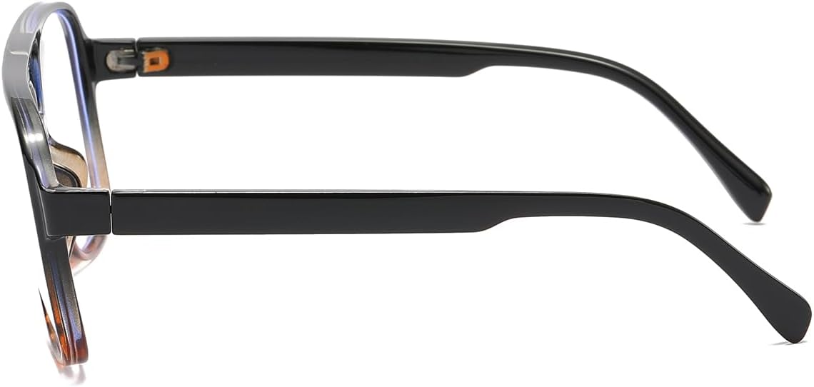 Lentes de bloqueo de luz azul de aviador para mujeres y hombres, lentes retro de los años 70 con marco de aviador sin receta