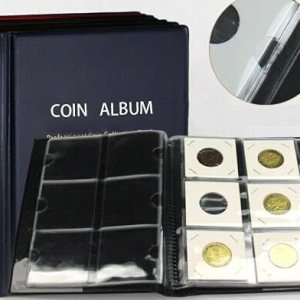 Soportes para álbumes de monedas para coleccionistas, suministros de colección de monedas de Penny Monedas, libro de monedas de cartón para Soportes para álbumes de monedas para coleccionistas, suministros de colección de monedas de Penny Monedas, libro de monedas de cartón para