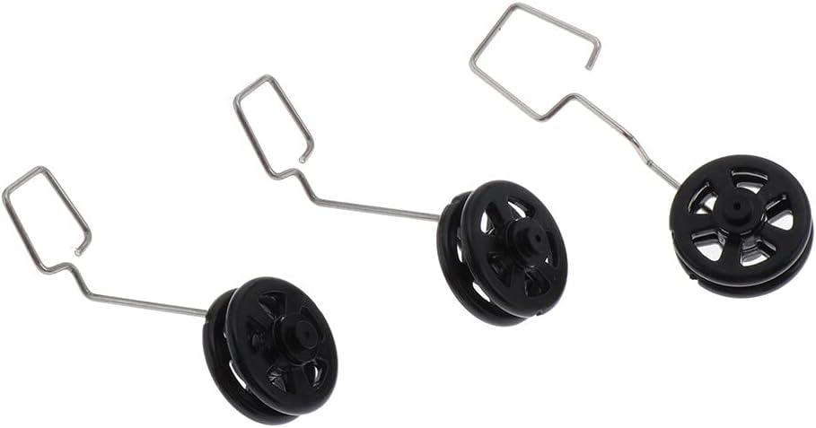Pieza de repuesto para tren de aterrizaje de 3 piezas para XK A120 A380 RC Avión Accesorios Piezas Negro