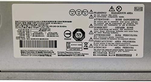 Unidad de fuente de alimentación de 220 W para PC de escritorio HP Pavilion Slimline S5 S5-1xxx TouchSmart 310-1205la, 633195-001 633193-001