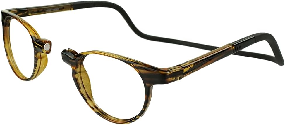 Clic Slastik – Gafas de lectura magnéticas para lectores de computadora, banda plegable suave, patillas ajustables, Taku