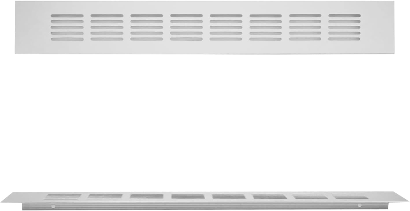 Geesatis 2 piezas de rejilla de ventilación de ventilación de aire 13.780 x 1.969 in  13.8 x 2 pulgadas rejilla de aire para paredes y techos,