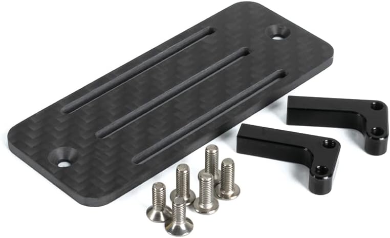 Caja de cambios de transmisión de metal, rieles de marco de fibra de carbono para 110 RC Crawler LCG Chassis Axial SCX10 II 90046 90047 86100