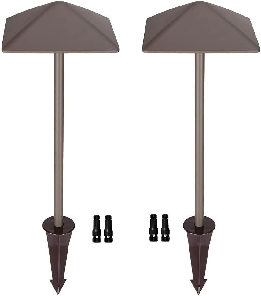 Arrownine Luces de camino de bajo voltaje de 12 V, bombilla LED G4 reemplazable de aluminio fundido para luces de camino al aire libre, iluminación