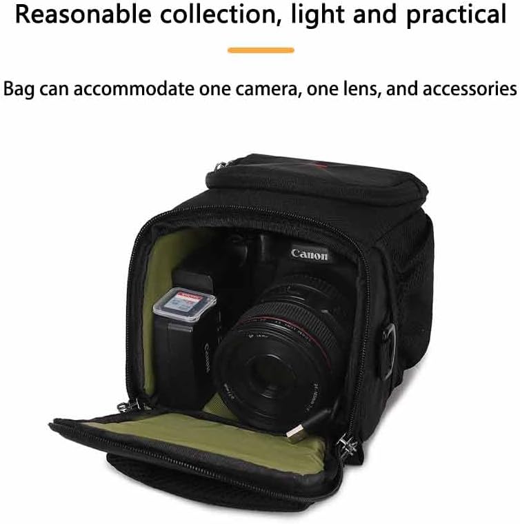 Bolsa de hombro portátil Bolsa de cámara Bolsa de fotografía a prueba de golpes e impermeable Bolsa de cámara Canon SLR Bolsa para cámara Sony SLR
