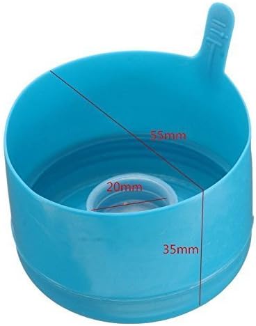 5 botellas de agua de repuesto de 2.165 in, 3 o 5 galones, tapa a presión, antisalpicaduras, tapa interior