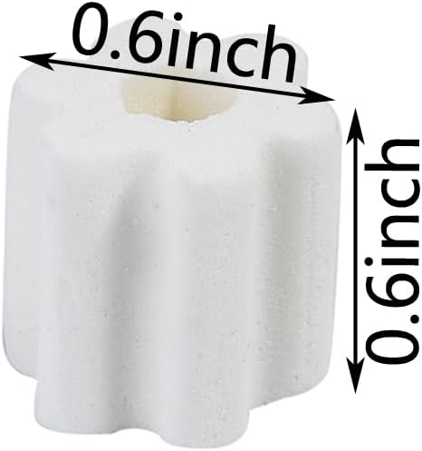 Anillo de cerámica mejorado de 2 libras para acuario, filtro de estanque, medios de filtro de cerámica, anillos de filtro bio