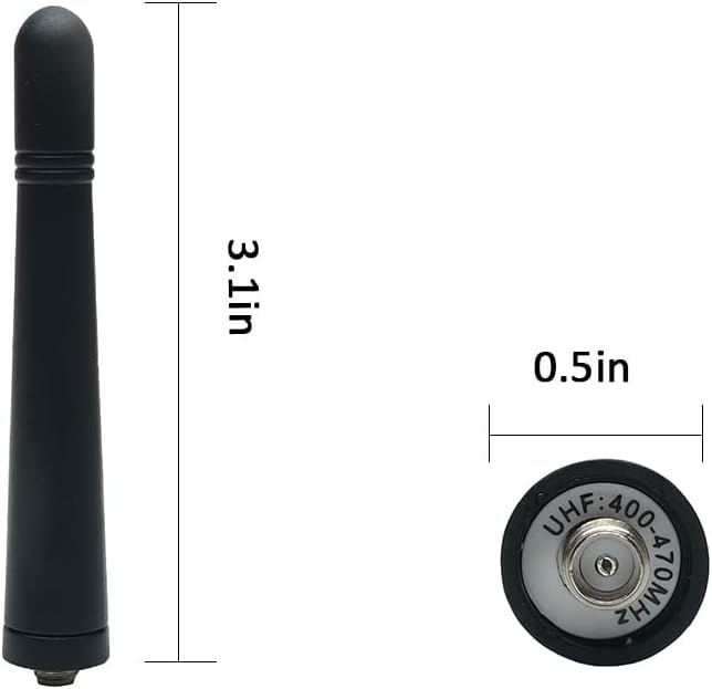 KRA-23 UHF 400-470MHz Stubby Antenna for Kenwood TK-380 TK3170 TK-3180 TK-390 TK-3140 TK-3160 TK-3360 TK-3202 TK-3207 TK-3217 TK-3302 TK-3300