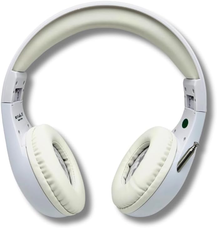 Auriculares de radio FM personales portátiles con antena extraíble para gran recepción, caminar, trotar, relajarse, escuela, radio conversacional,