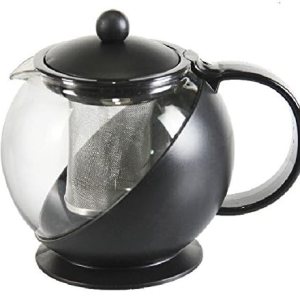 Tetera plástica de 25.4 fl oz y cafetera con filtro de acero inoxidable Tetera plástica de 25.4 fl oz y cafetera con filtro de acero inoxidable